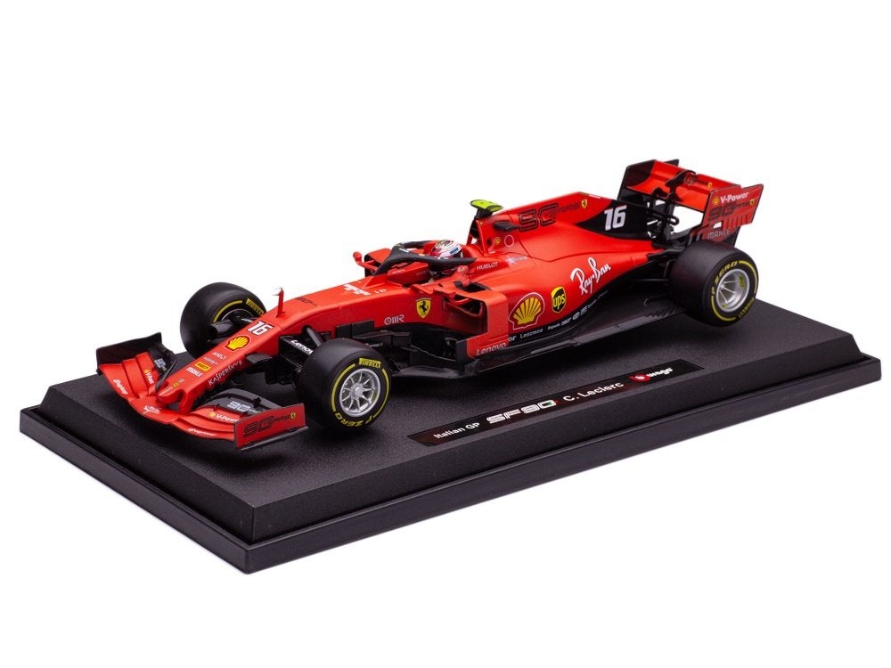 Ferrari SF90 Charles Leclerc F1 Monza 2019 Bburago 16810, Hobby en Vrije tijd, Modelauto's | 1:18, Auto, Verzenden, Bburago Via dei Tessitori 109 info@bburago.com