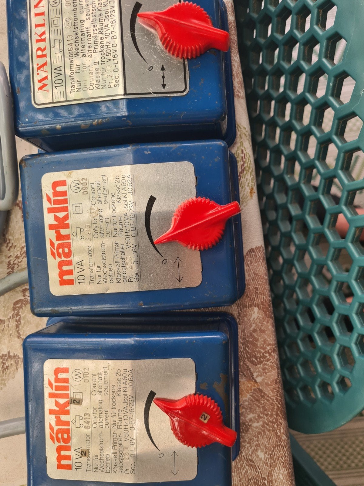 Trafo 10 volt marklin 3x in een koop, Hobby en Vrije tijd, Modeltreinen | H0, Ophalen, Gebruikt, Märklin, Transformator of Voeding