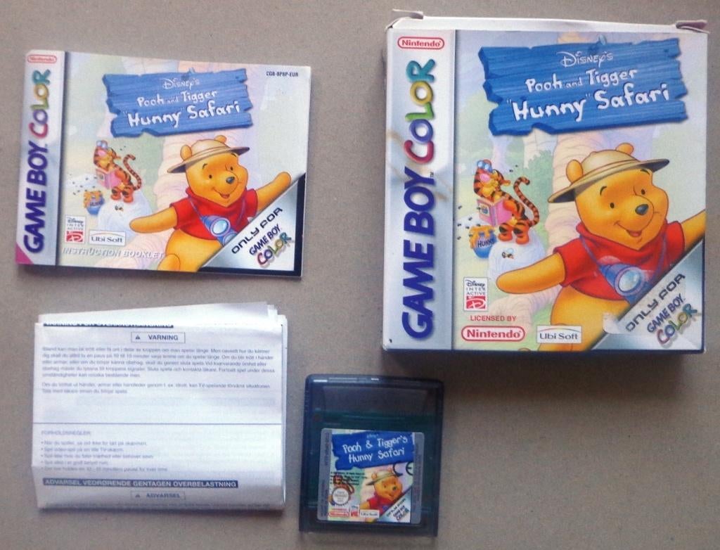 Disney's Pooh & Tiggers Hunny Safari Gameboy Color Compleet, Avontuur en Actie, Gebruikt, 1 speler, Ophalen of Verzenden