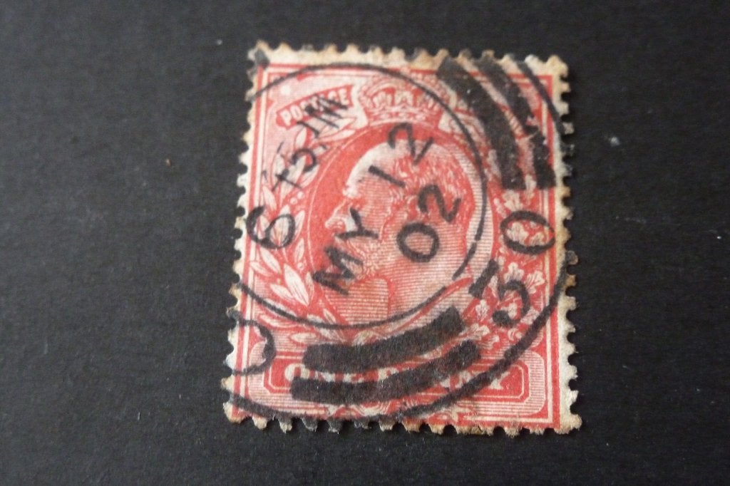 UK - oude one penny 1902 King Edward VII (po 17, Ophalen of Verzenden, Gestempeld