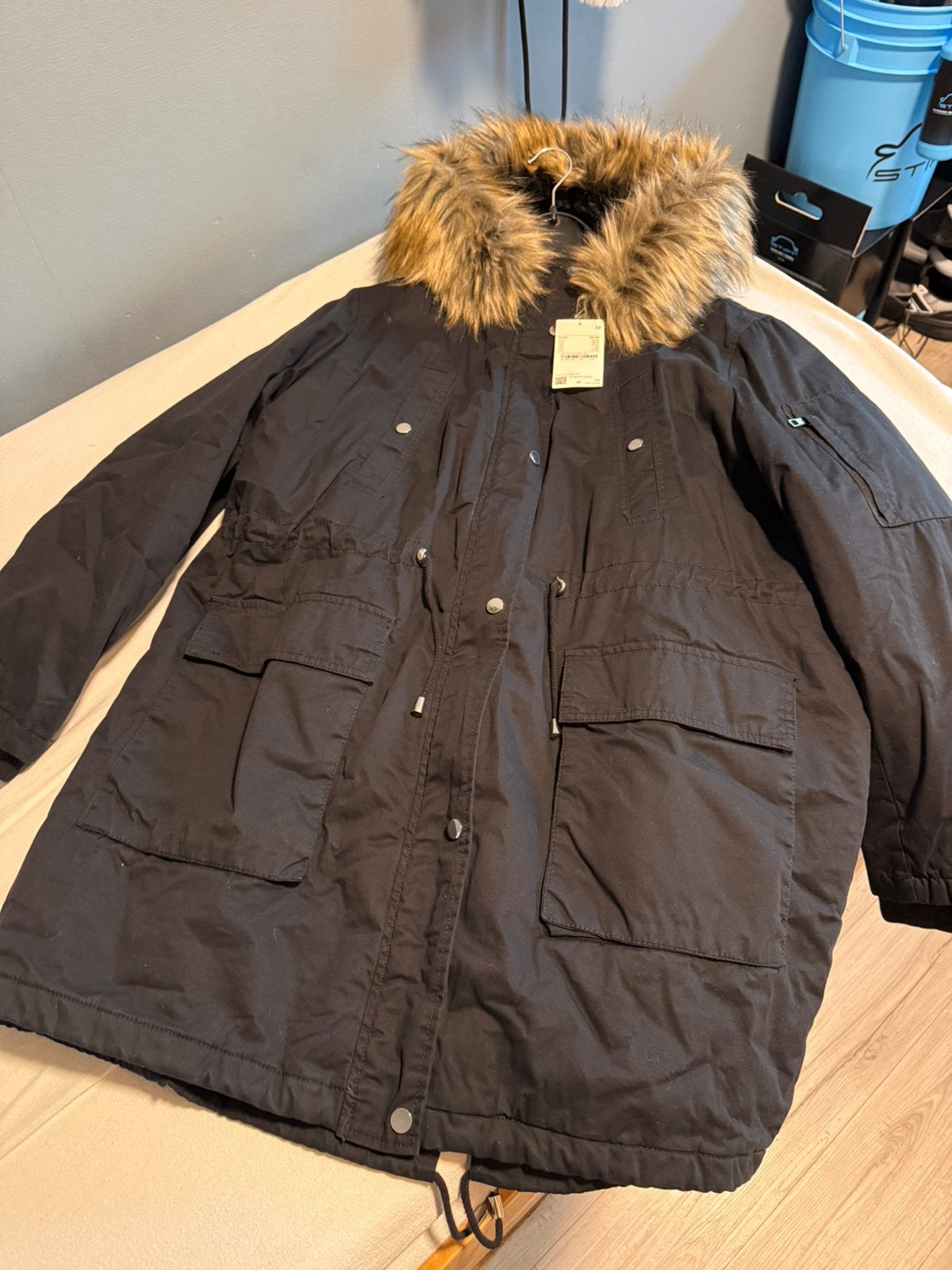 Dames winterjas zwart (nieuw met prijskaartje), Ophalen of Verzenden, Nieuw, Maat 46/48 (XL) of groter, Zwart