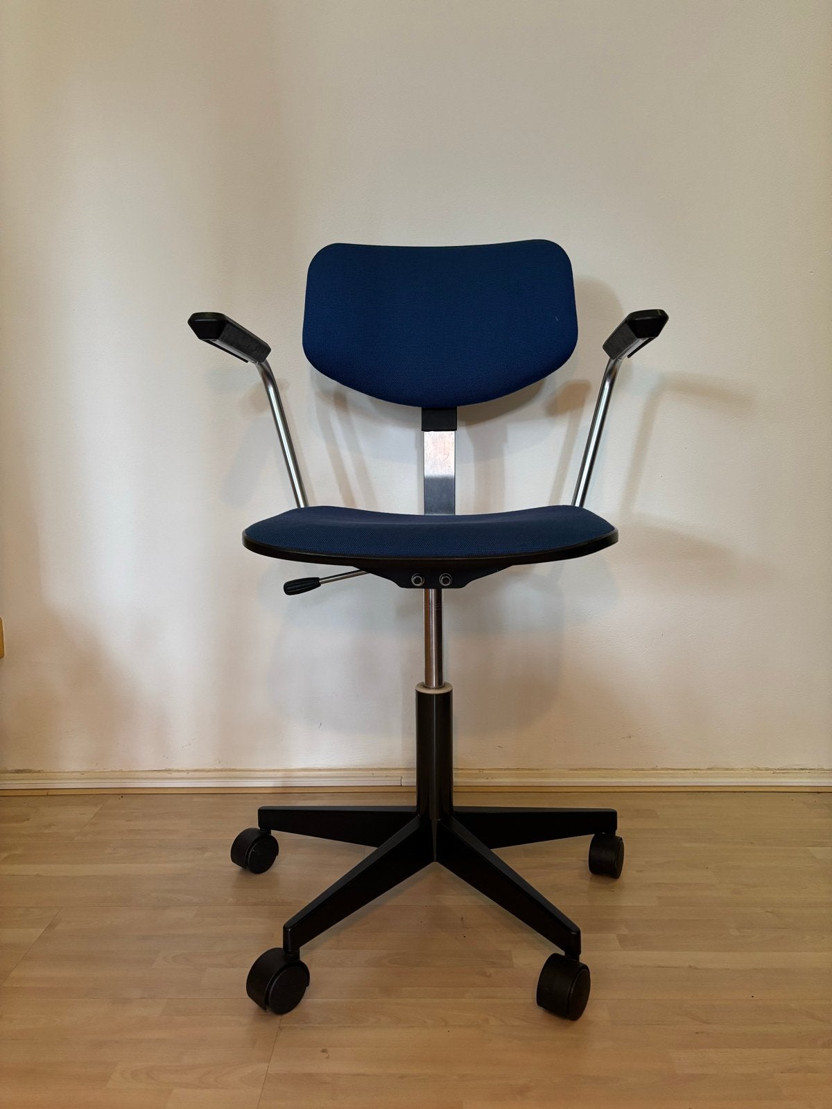 Vintage Gispen Schrijfmachinestoel/Bureaustoel G12 2740, Ophalen, Blauw, Zo goed als nieuw, Bureaustoel