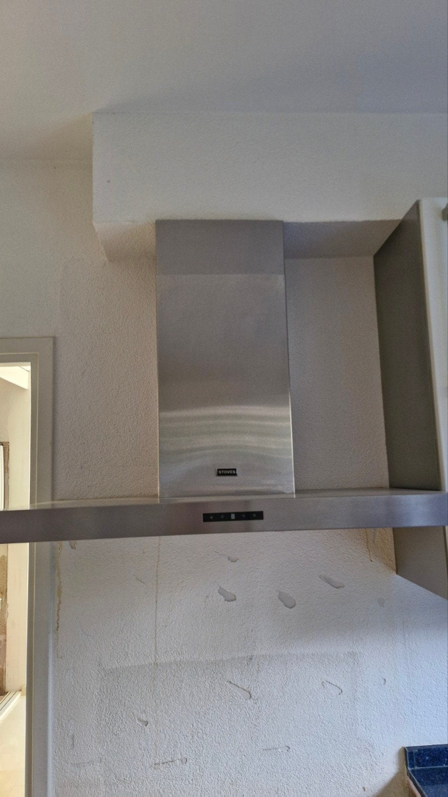 Stoves Level 900 RVS afzuigkap 90 cm, 702 m3/u, Witgoed en Apparatuur, Ophalen, Gebruikt, Wandschouwkap, 600 tot 800 m³ per uur