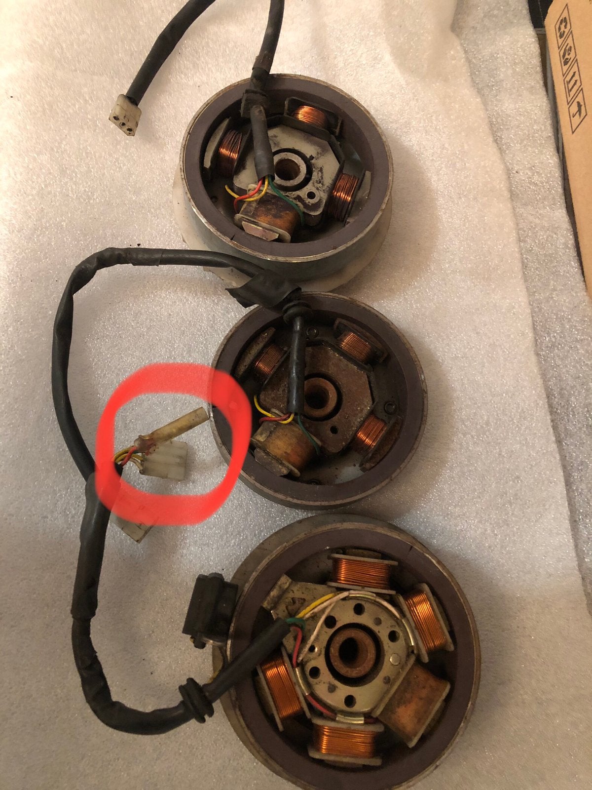 Peugeot fox vliegwiel ontsteking compleet, Fietsen en Brommers, Ophalen, Gebruikt, Blok