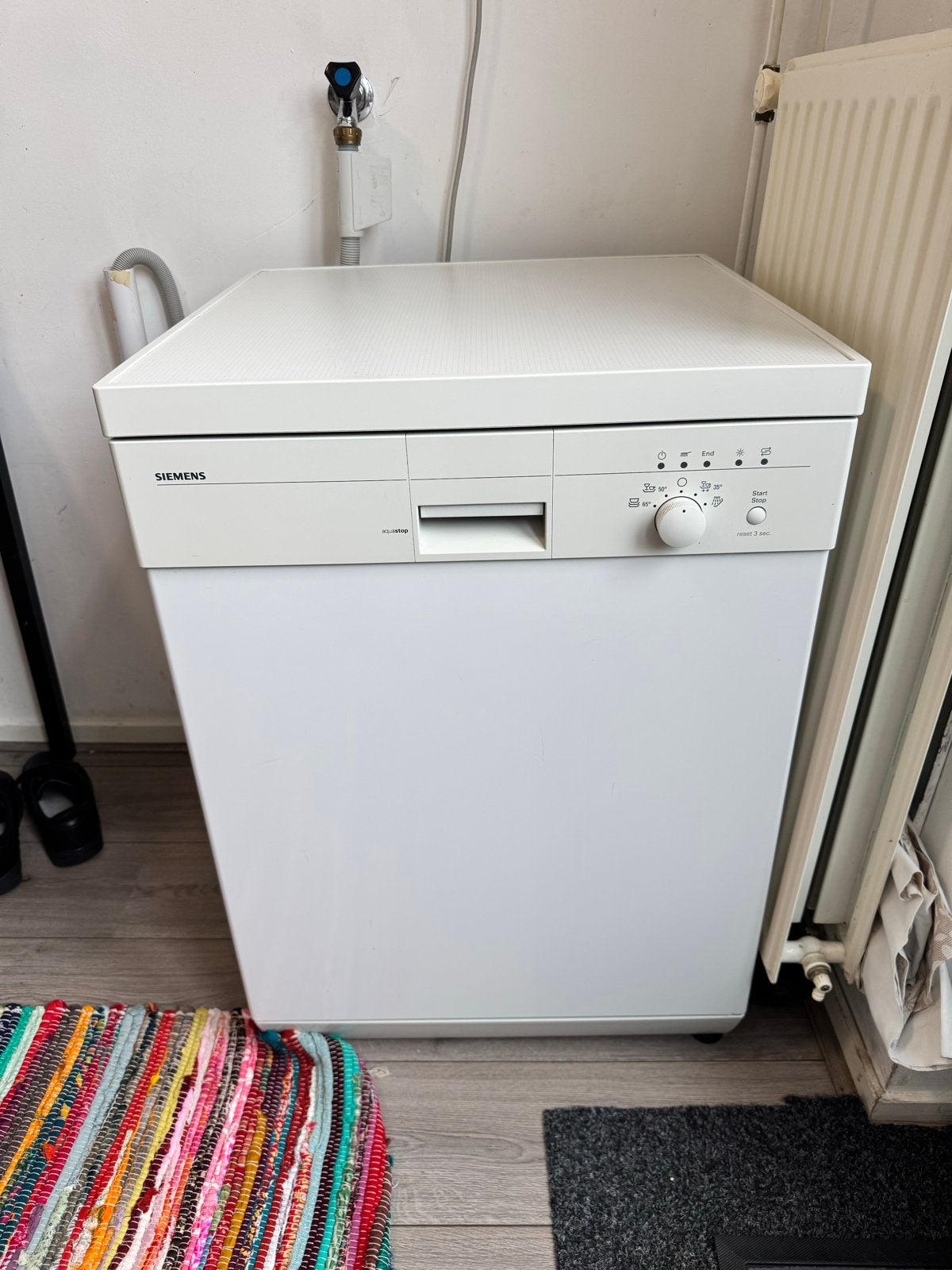Siemens Vrijstaande Vaatwasser - Wit, Goede Staat, Gebruikt, Ophalen of Verzenden, 85 tot 90 cm, 45 tot 60 cm