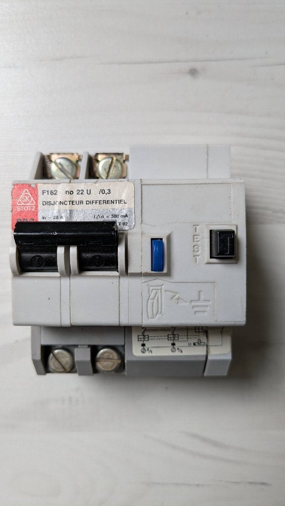 Stotz aardlekschakelaar, Ophalen of Verzenden, Gebruikt, Overige merken, Aardlekautomaat