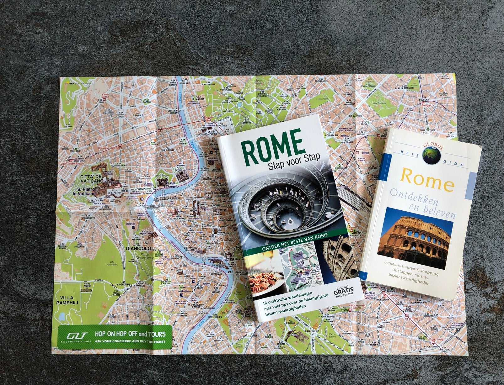 Rome reisgidsen met plattegrond, Ophalen, Zo goed als nieuw, Europa, Reisgids of -boek