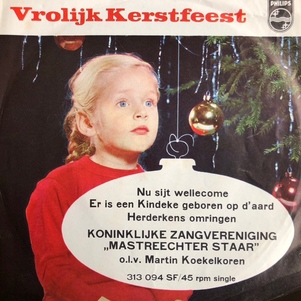 KERST 	Mastreechter Staar	Vrolijk Kerstfeest Nu Zijt Welleko, Cd's en Dvd's, Fotohoes, 7 inch, Ophalen of Verzenden, Zo goed als nieuw