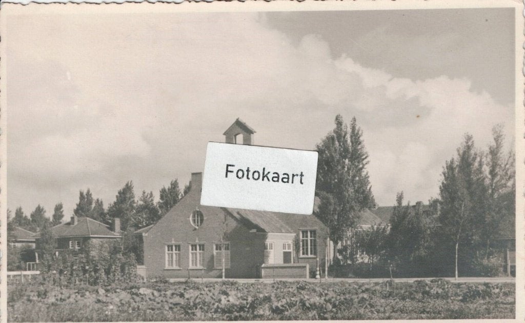 Fotokaart Rotterdam Schiebroek - Hervormde Kapel, Verzamelen, Ophalen of Verzenden, 1920 tot 1940, Ongelopen, Zuid-Holland