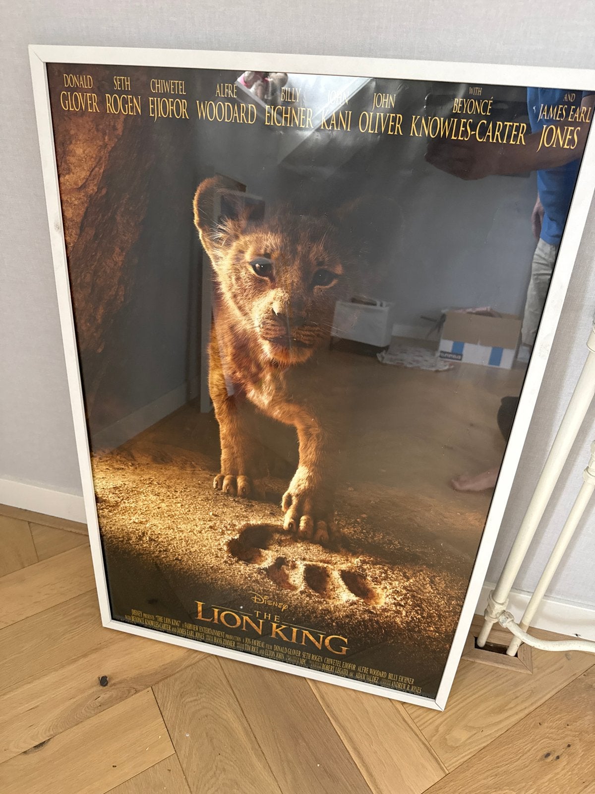 Originele filmposter The Lion King (2019) ingelijst, Ophalen, Rechthoekig Staand, Met lijst, Zo goed als nieuw