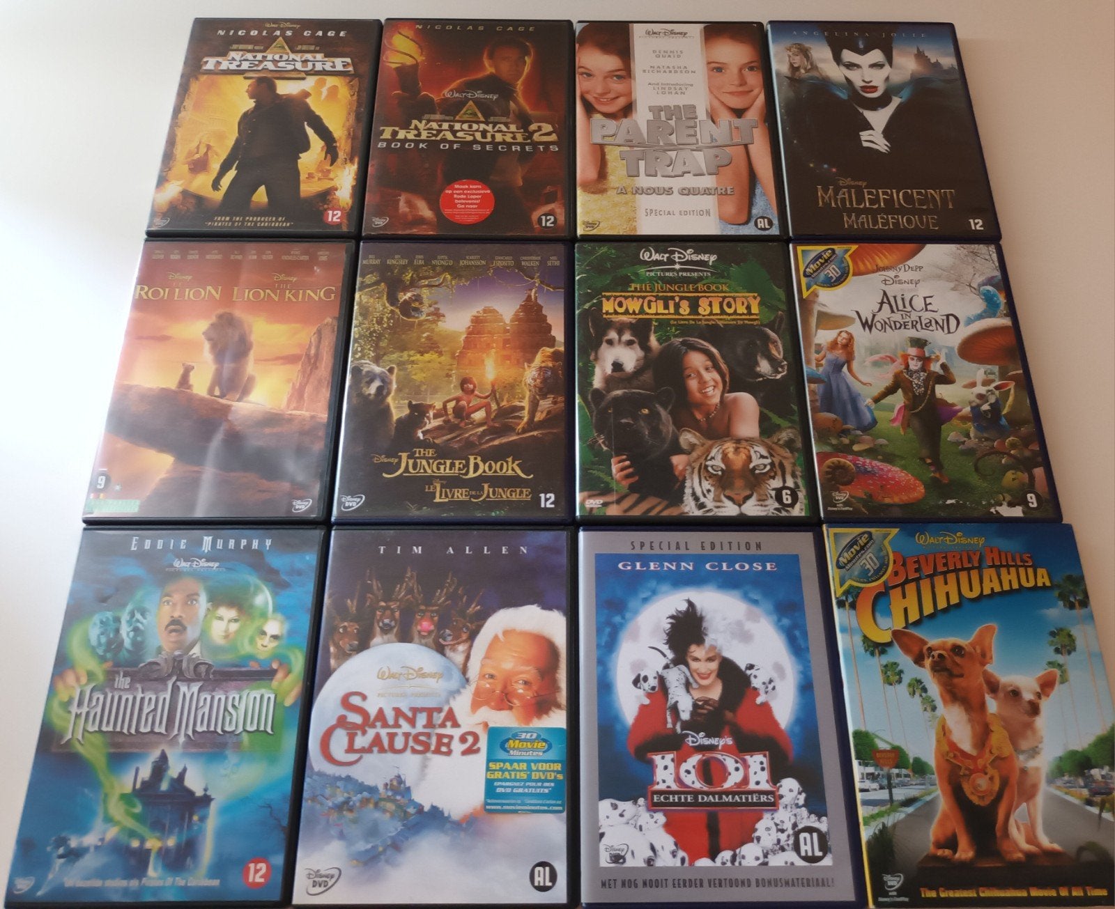 12 disney dvds, Cd's en Dvd's, Alle leeftijden, Verzenden, Zo goed als nieuw, Amerikaans