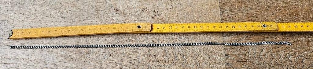 Dogtag ketting leger 45 cm, Ophalen of Verzenden, Landmacht, Overige gebieden, Overige typen