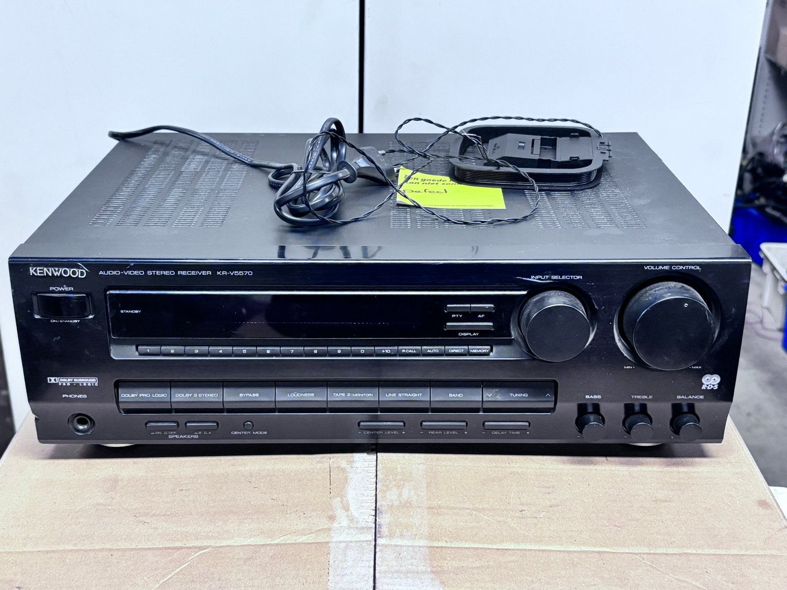 Kenwood KR-V5570 Audio-Video Stereo Receiver - Defect, Ophalen of Verzenden, Niet werkend, Stereo, Overige merken