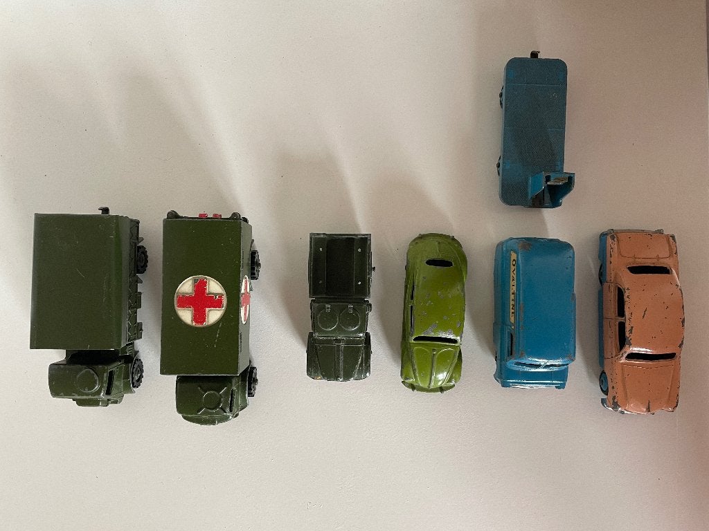 Mooie Vintage Dinky Toys (Meccano) 7-delige verzameling, Hobby en Vrije tijd, Modelauto's | 1:43, Ophalen of Verzenden, Gebruikt