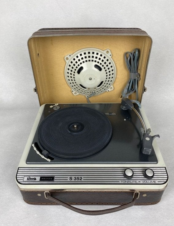 Vintage platenspeler Graetz Valise S352 - France, Ophalen of Verzenden
