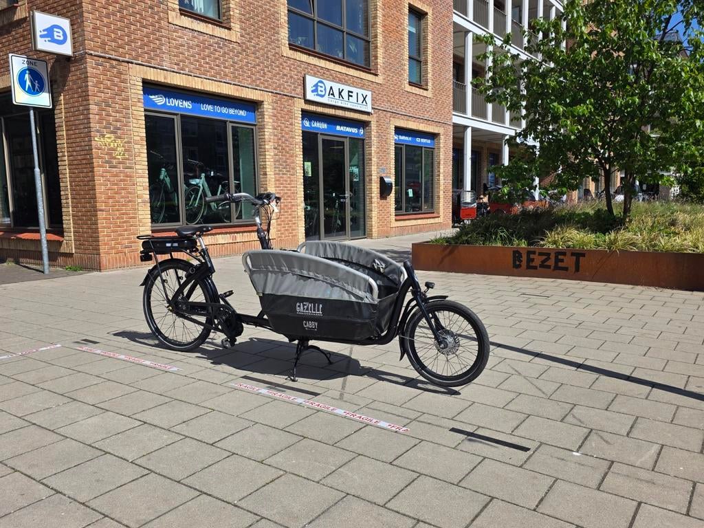Elektrische Gazelle Cabby Bakfiets - Ideaal voor 2 kinderen, Fietsen en Brommers, Fietsen | Bakfietsen, Huif, Gazelle, Info@gazelle.nl