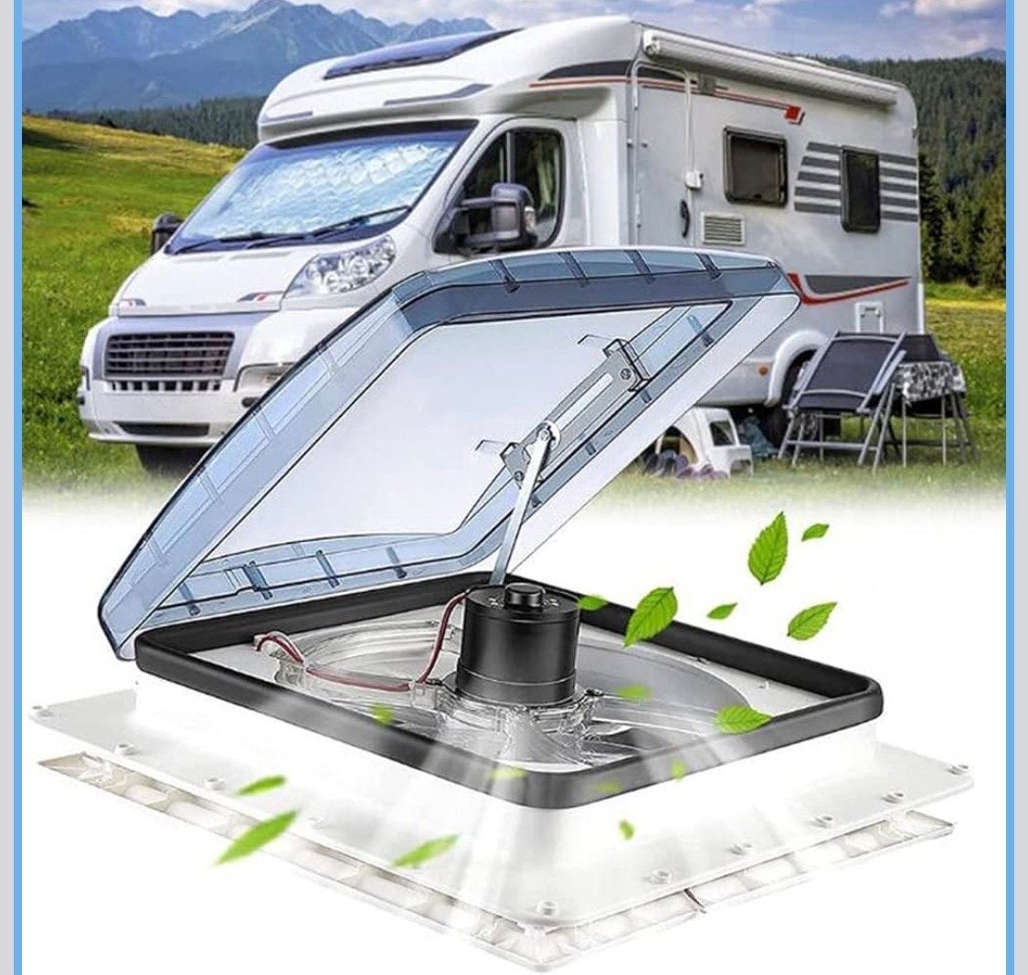 Camper Dakluik Ventilator met Afstandsbediening, Linkforu, Www.linkforu.com, Nieuw, Ophalen of Verzenden