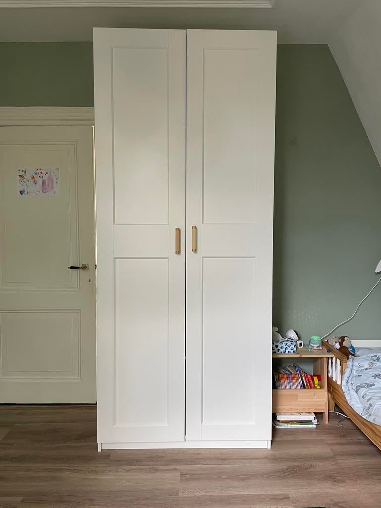 Pax Grimo kledingkast, Ophalen, Met deur(en), 100 tot 150 cm, 200 cm of meer