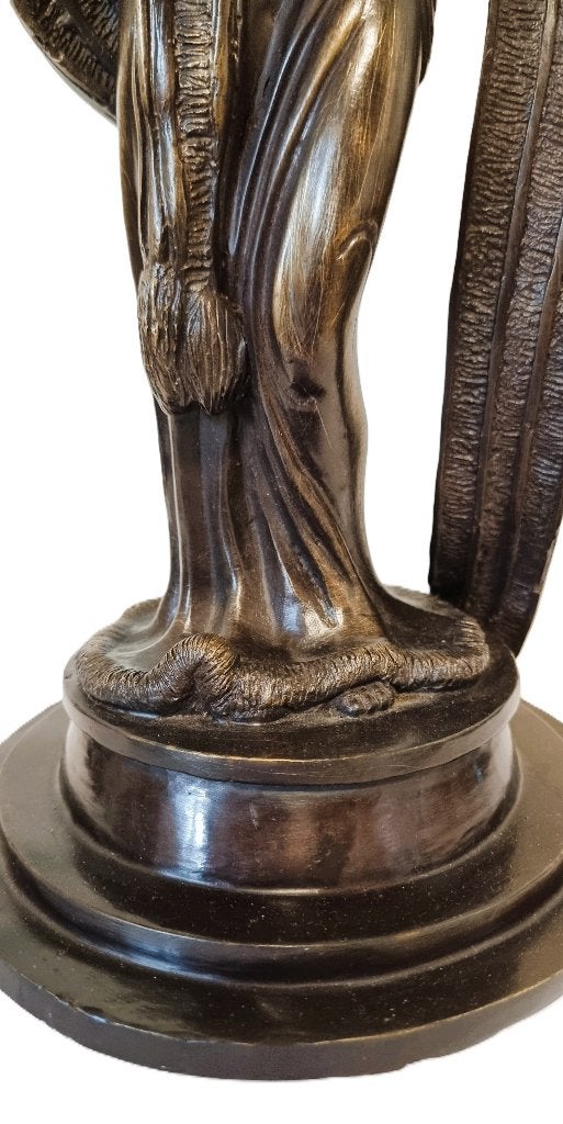 Brons beeld van dame - 43cm, Ophalen of Verzenden, Brons, 20 - 50 cm, Beeld