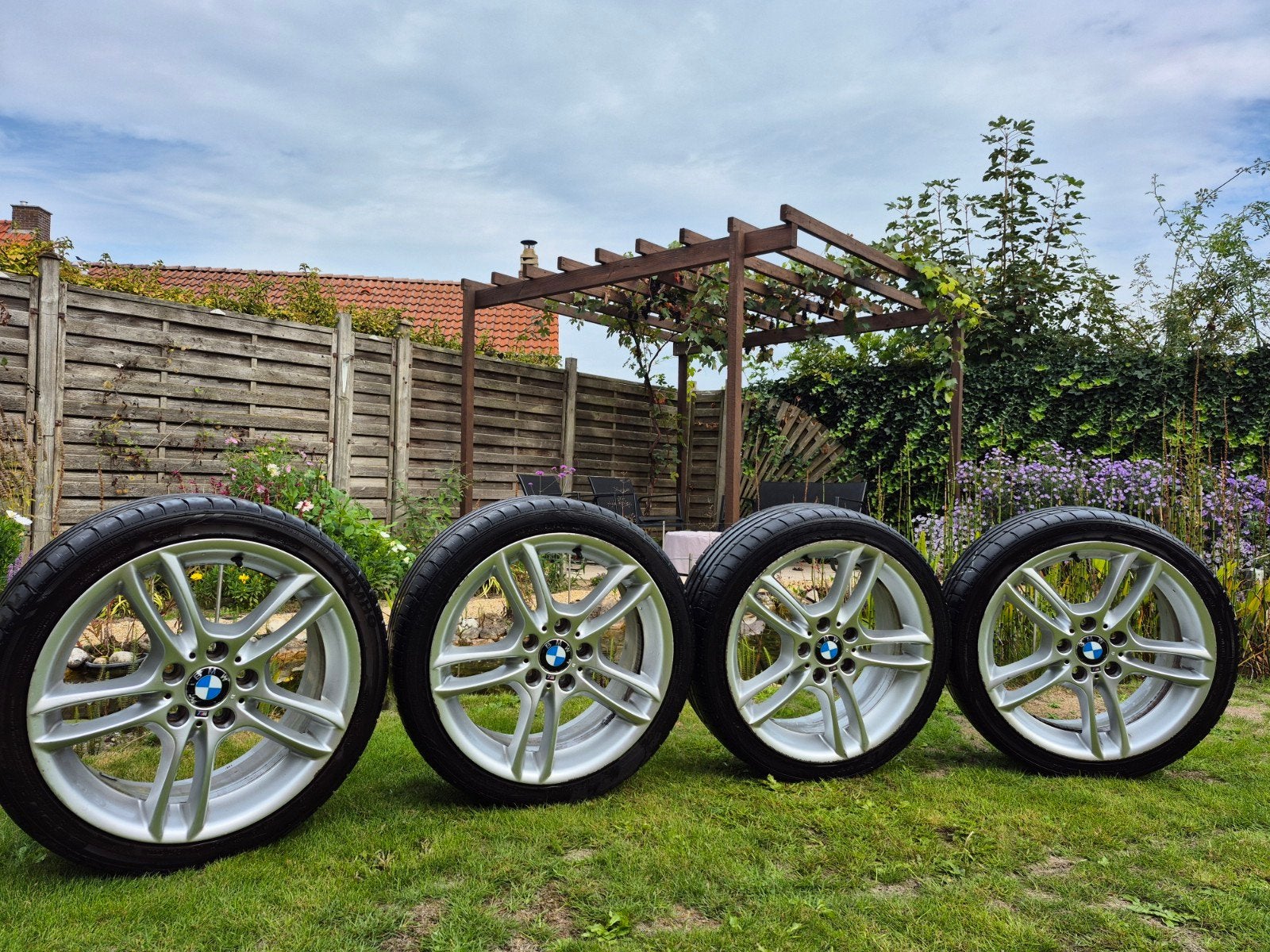 Originele 18 inch BMW M-Sport Velgen Styling 400M – 1-Serie, Ophalen, 18 inch, Gebruikt, Banden en Velgen