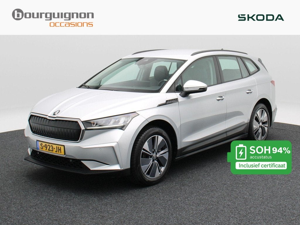 Skoda Enyaq iV 60 180 Pk | Stoelverwarming | Trekhaak | Navi, Auto's, Skoda, Automaat, Achterwielaandrijving, Gebruikt, Leder en Stof