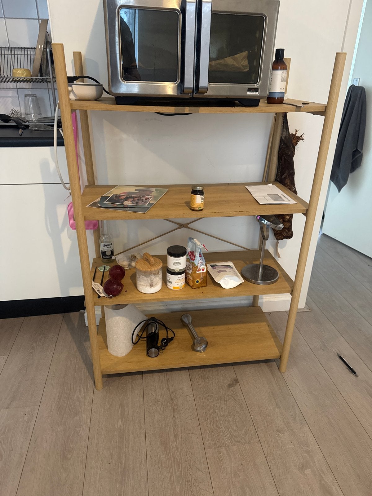 Houten Boekenkast/Opbergrek - Modern en Functioneel, Ophalen, Gebruikt