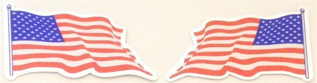 USA [Amerikaanse vlag] metallic sticker set #10, Motoren, Ophalen of Verzenden