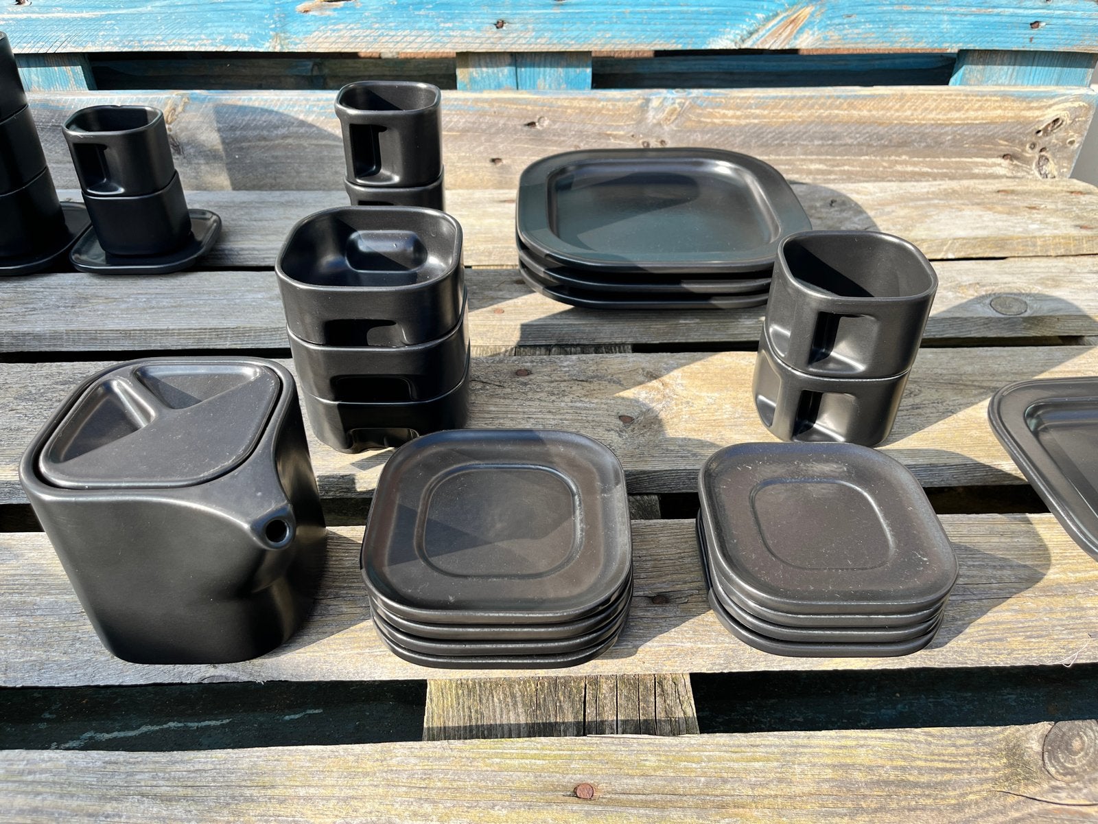 Makio Hasuike "Square" servies Laveno Ravelli Italy, Ophalen of Verzenden