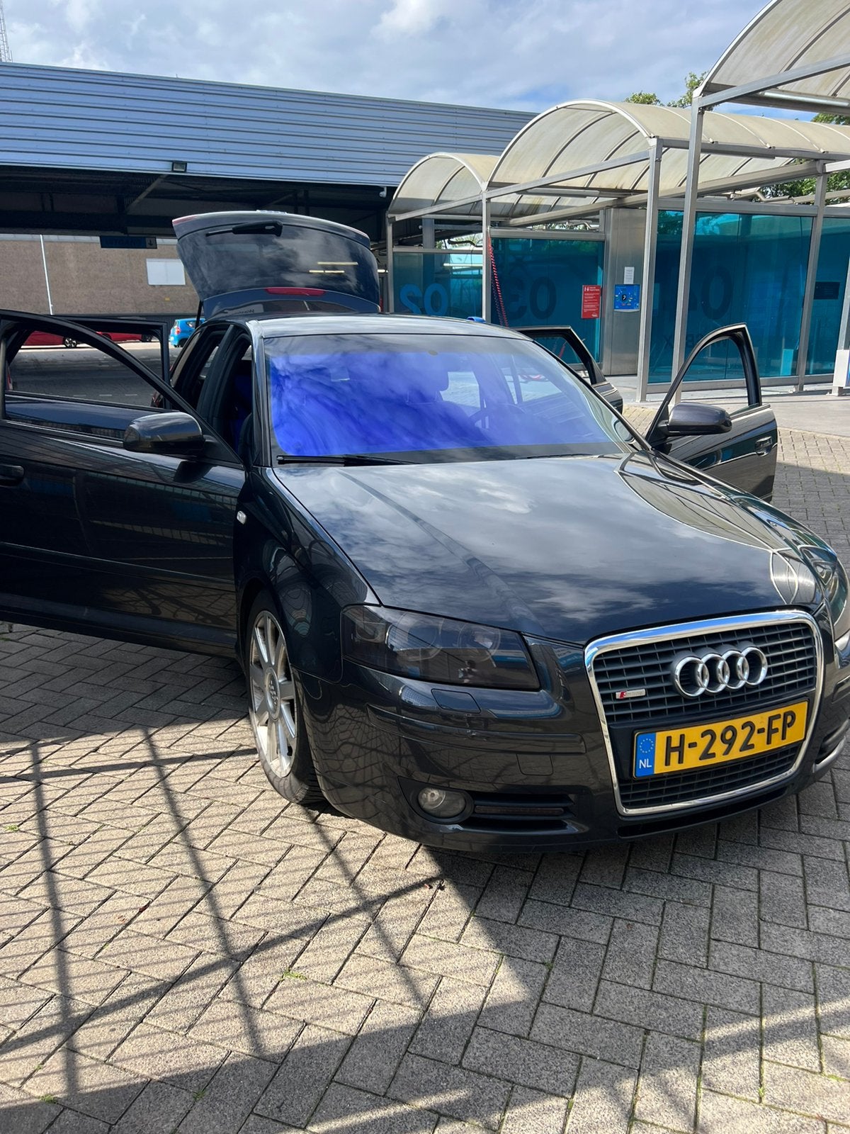 Audi A3 S-Line 2.0 benzine, Auto's, Voorwielaandrijving, Zwart, Leder en Stof, Zwart