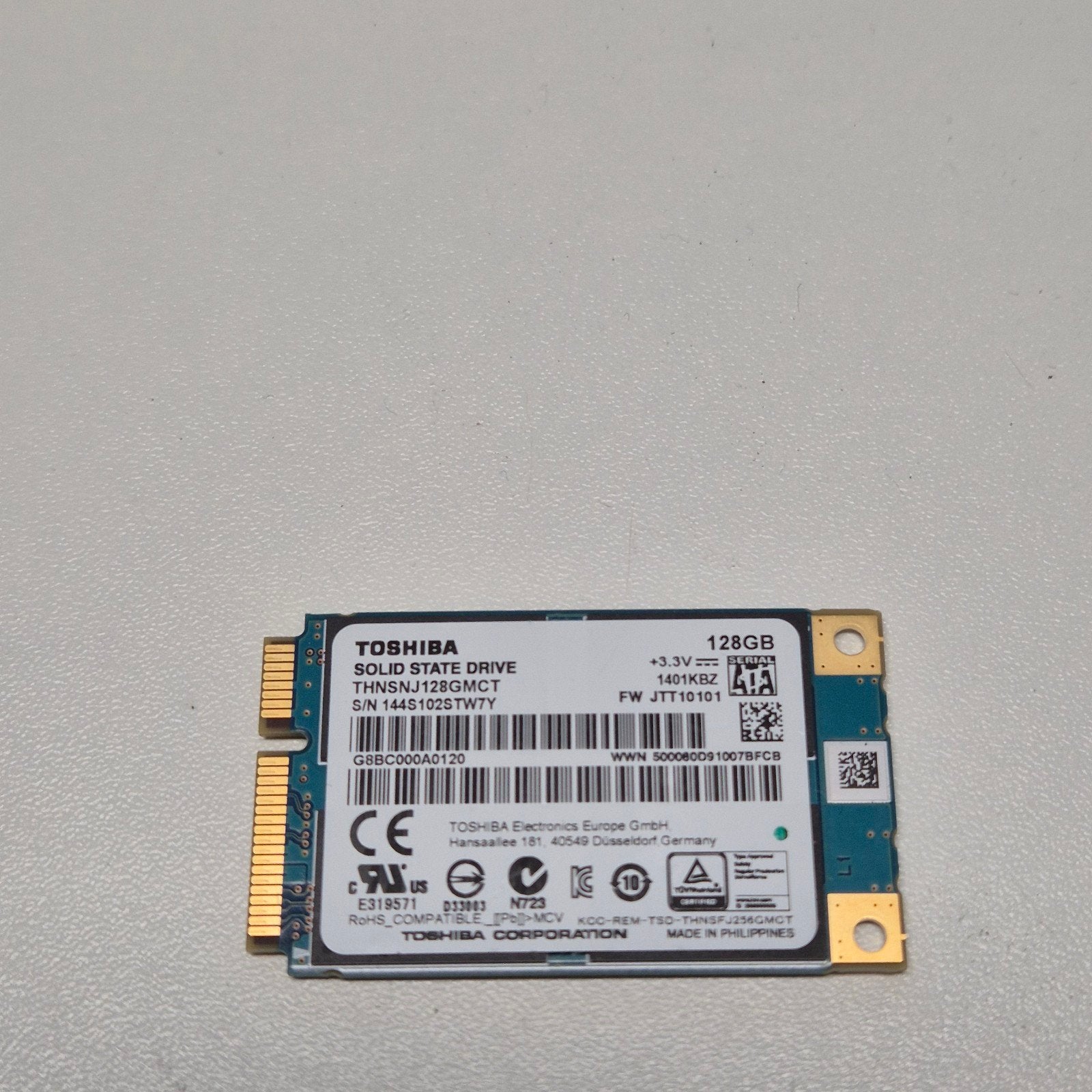 Toshiba 128GB Msata SSD, Verzenden, SSD, Overige aansluitingen, Laptop
