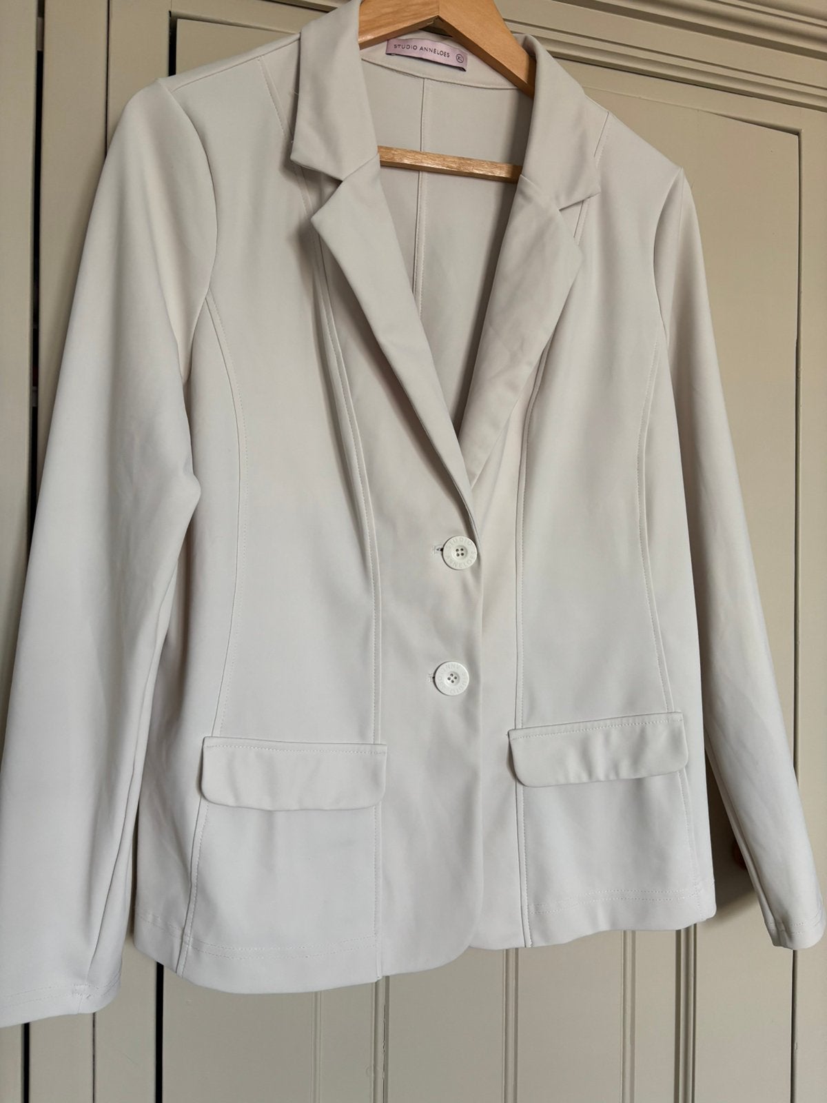 Studio Anneloes blazer XL kit kleur., Verzenden, Zo goed als nieuw, Maat 46/48 (XL) of groter, Beige