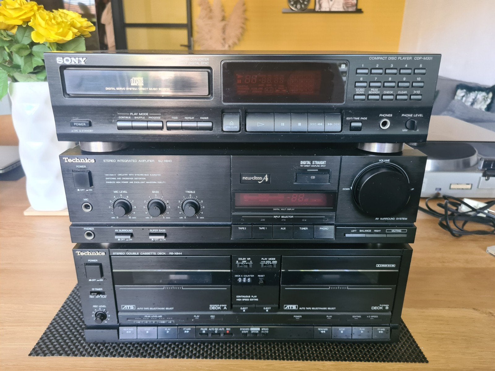 Technics midi set en Sony cd speler, Ophalen, Zo goed als nieuw, Overige merken