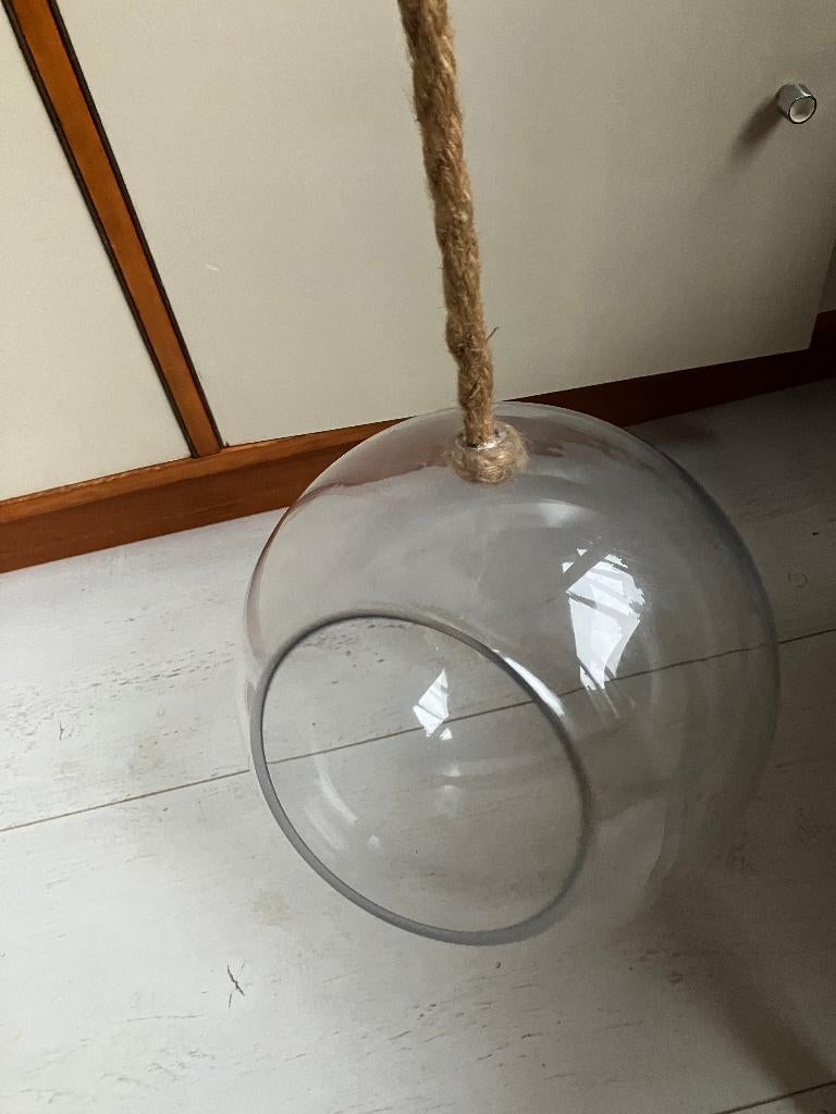 Glazen hangvaas bolvaas plantenterrarium, Ophalen, Overige kleuren, Minder dan 50 cm, Glas