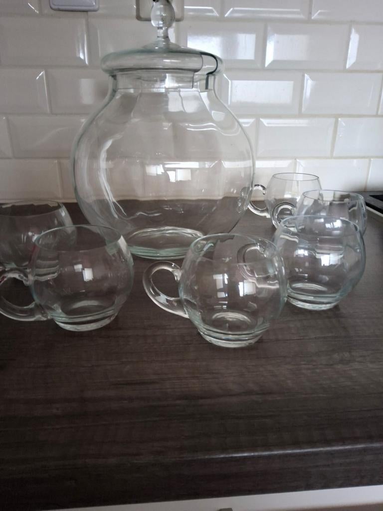 Bowlset incl 6 glazen, Huis en Inrichting, Keuken | Servies, Ophalen