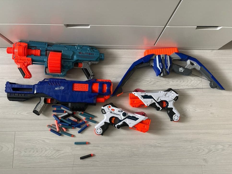 Partij Nerf pistolen, Kinderen en Baby's, Ophalen, Gebruikt, Jongen of Meisje