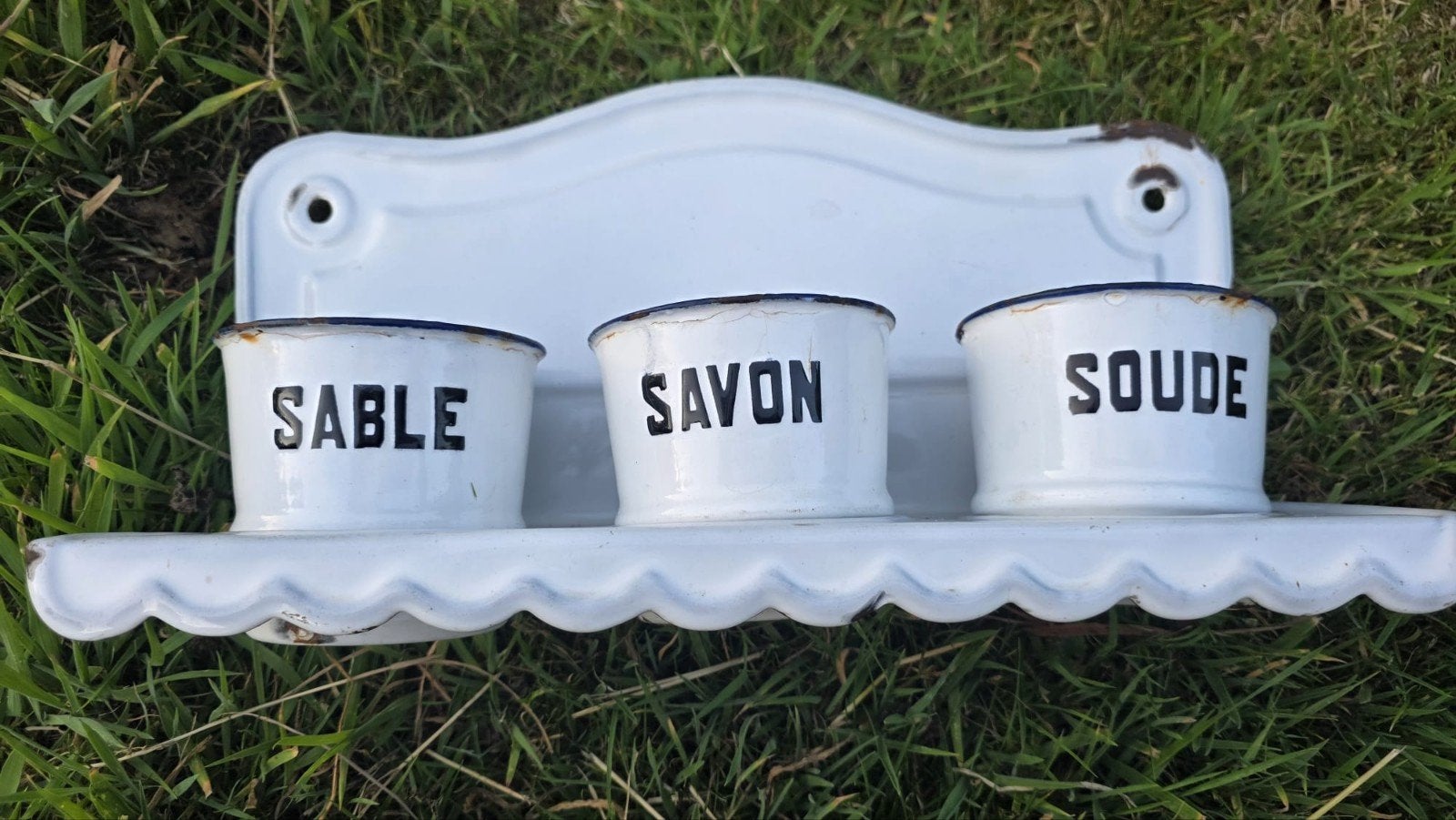Emaille Zout Zeep Soda, Antiek en Kunst, Ophalen of Verzenden