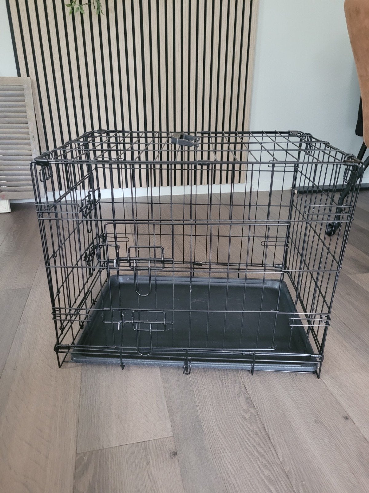 Hondenbench zgan maat M, Dieren en Toebehoren, Hondenhokken, Ophalen, Zo goed als nieuw, 65 tot 100 cm