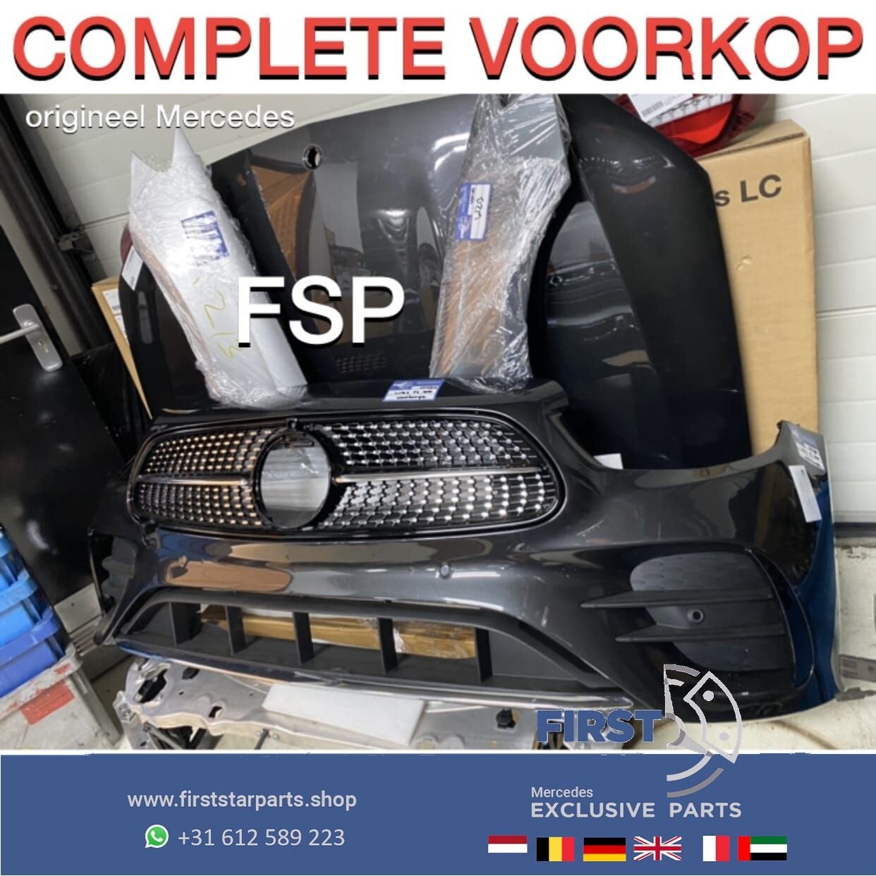W213 S213 W238 FACELIFT 43 AMG VOORKOP Mercedes E Klasse 202, Gebruikt, -, Voor, Ophalen of Verzenden
