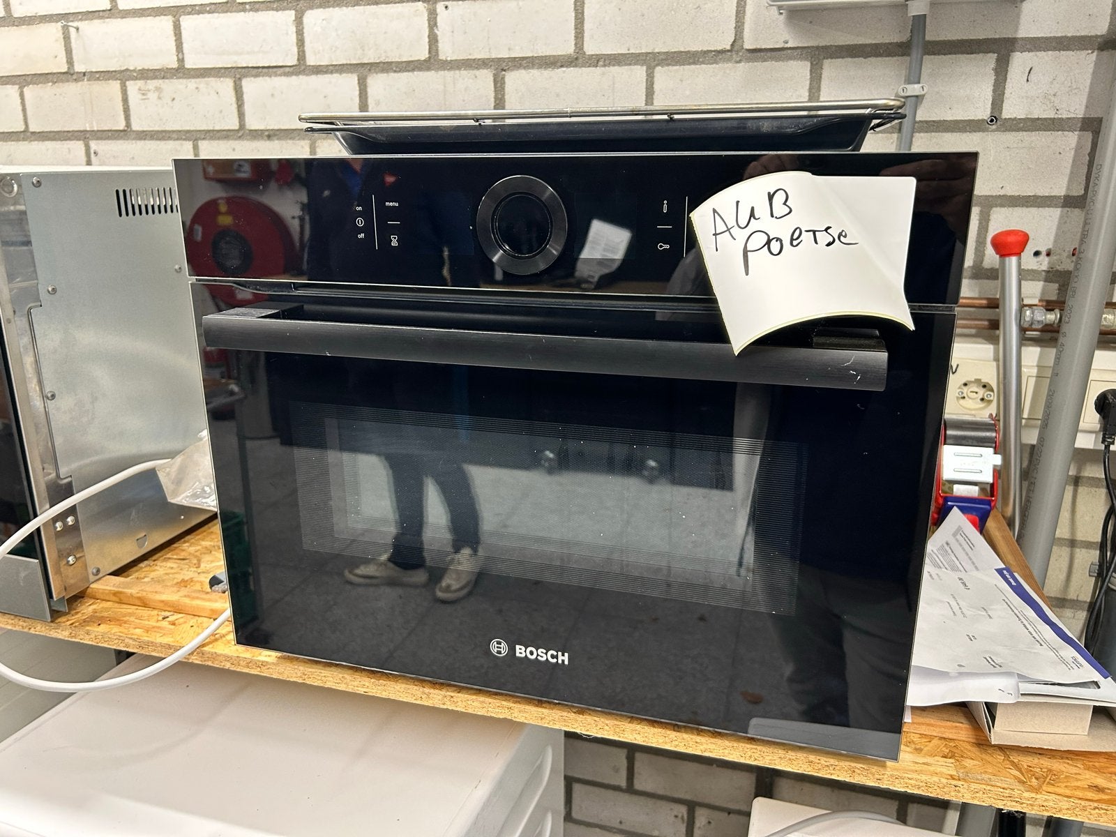 Bosch Cmg636bb1/49 Combi-oven Refurbished, Ophalen, 45 tot 50 cm, Hete lucht, Refurbished