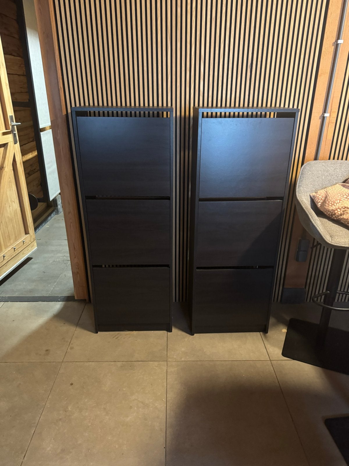 2x IKEA Bissa 3-vaks schoenenkast - zeer nette staat, Ophalen, Gebruikt