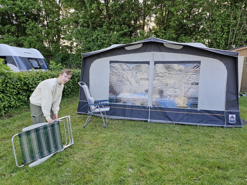 Dorema voortent omloopmaat 9, blauw-grijs, Caravans en Kamperen, Ophalen