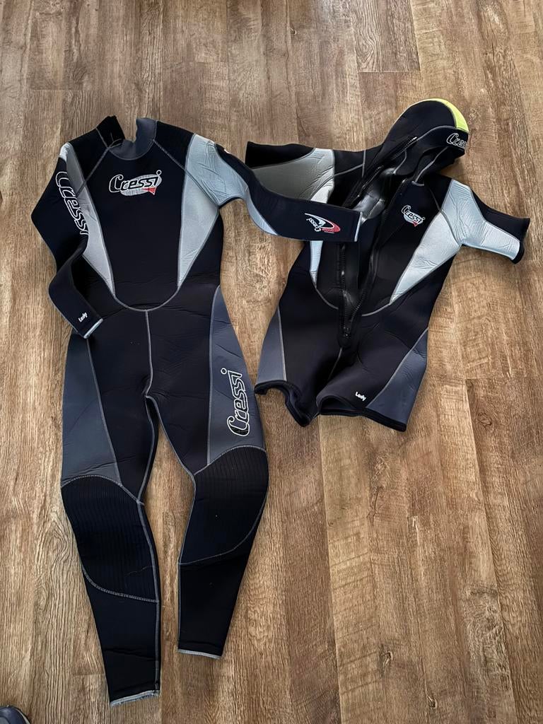 Cressi dames 2 delig duikpak 7 en 5 mm neopreen maat L4, Watersport en Boten, Ophalen of Verzenden, Gebruikt, Duikpak