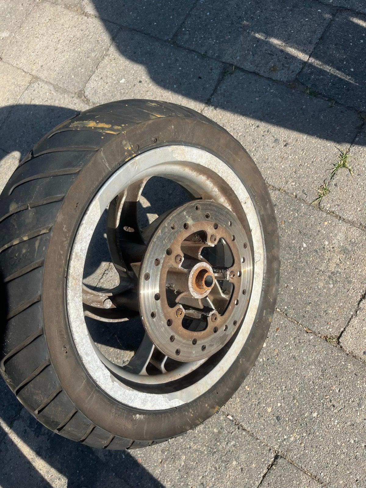 Complete voorband voor Piaggio Fly - Gebruikt, Fietsen en Brommers, Brommeronderdelen | Scooters, Ophalen of Verzenden, Gebruikt