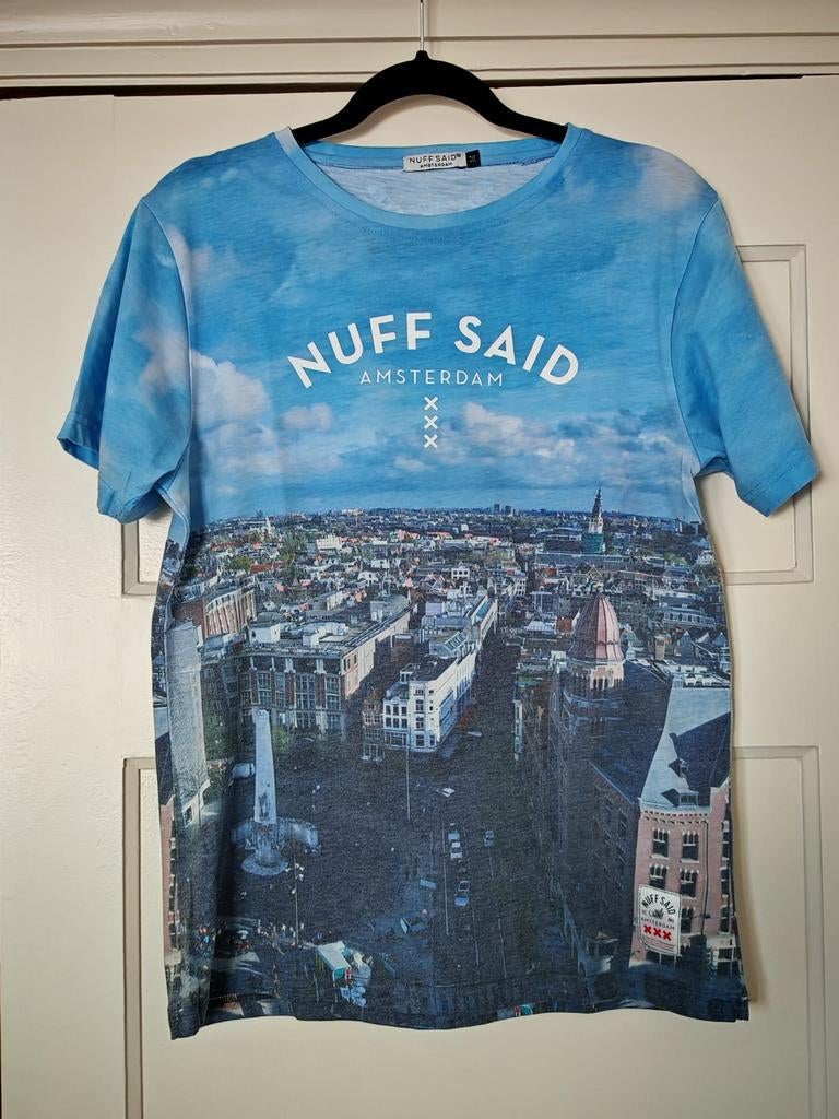 Shirt Nuff Said Amsterdam Skyline, maat M, Ophalen of Verzenden, Zo goed als nieuw, Nuff Said, Maat 48/50 (M)