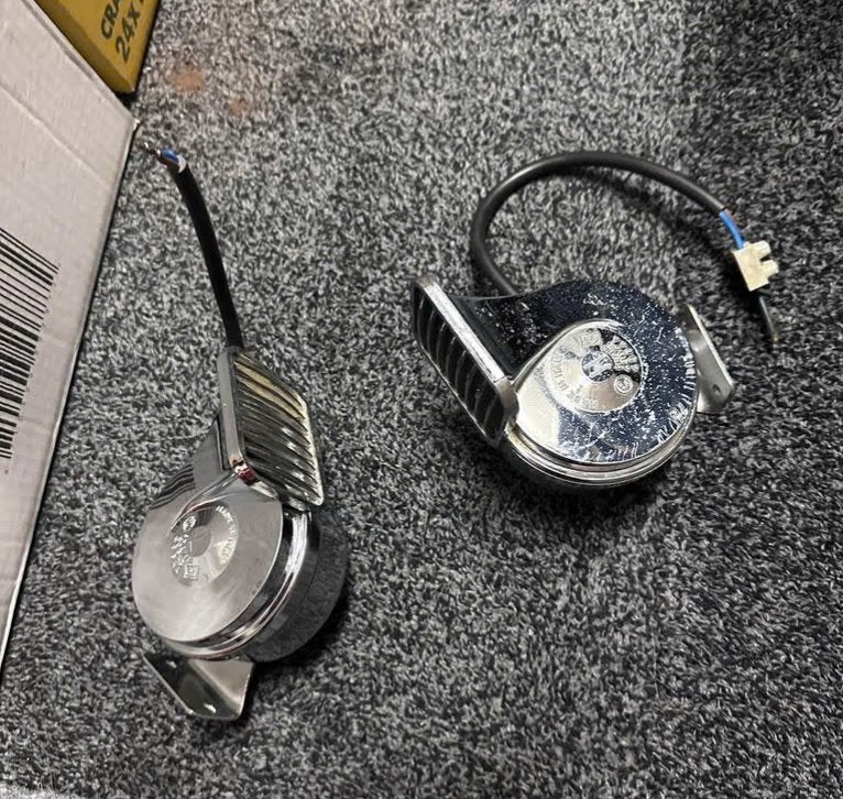 2 vintage claxon toeters voor auto of boot, Ophalen of Verzenden, Zo goed als nieuw, Overige typen