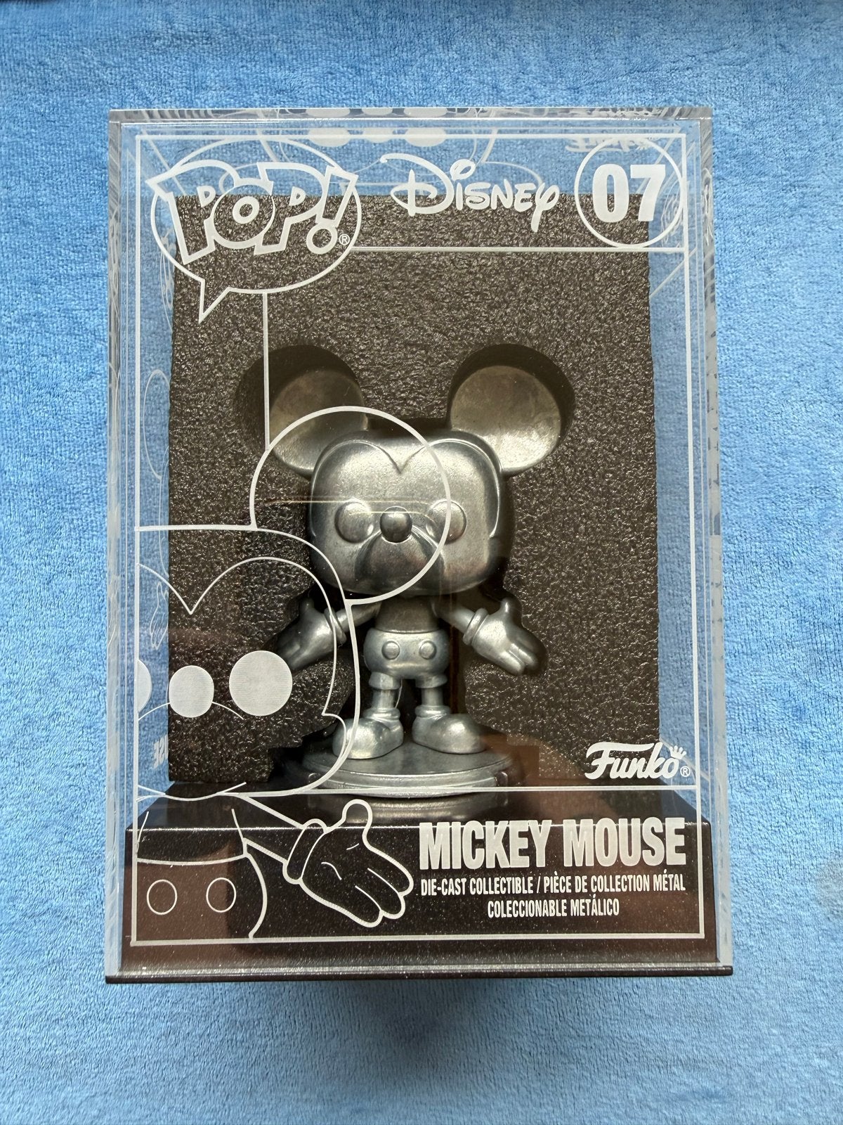 Funko Pop! Disney Die-Cast Mickey Mouse #07 - Zilver, Ophalen of Verzenden, Nieuw
