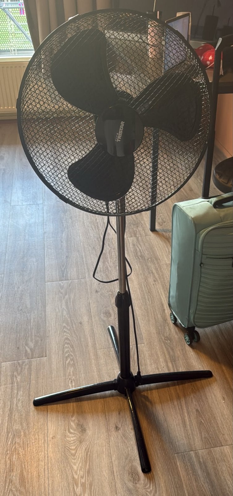 Tristar Statiefventilator - Zwart, Witgoed en Apparatuur, Ophalen of Verzenden, Zo goed als nieuw, Statiefventilator