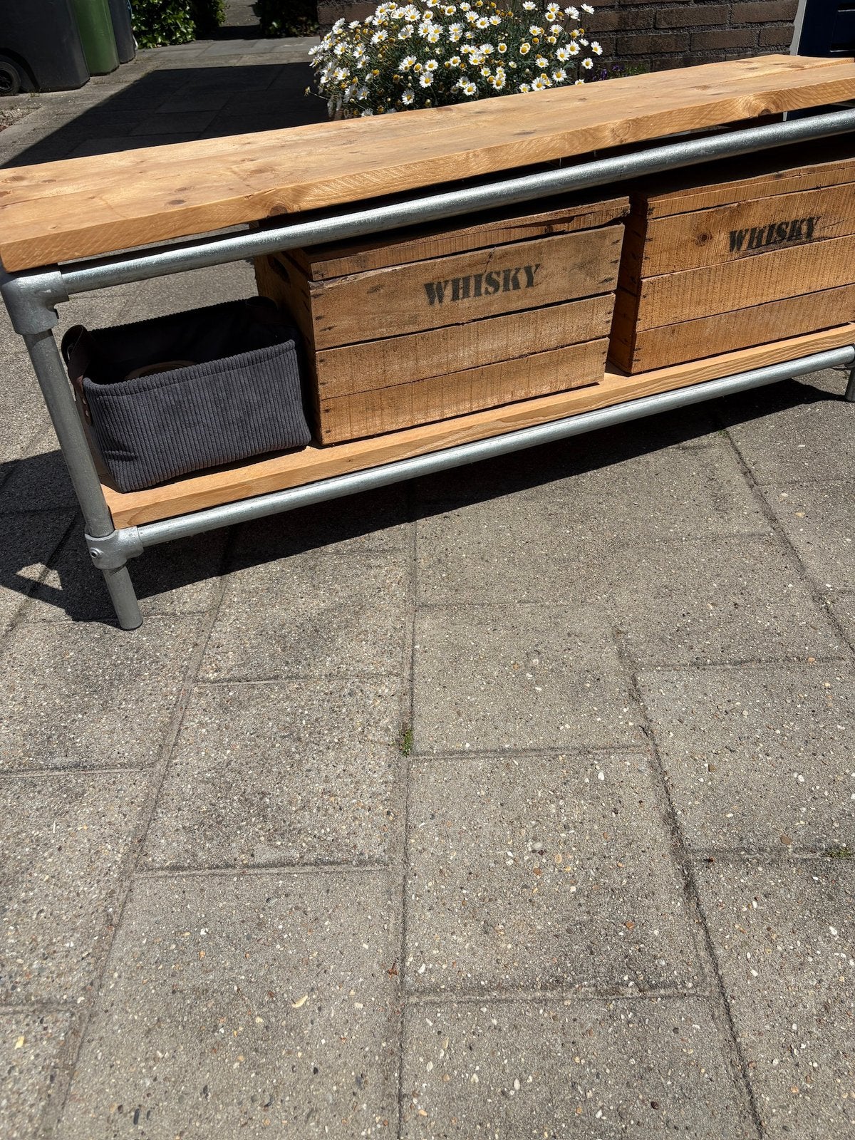 Tv meubel, Huis en Inrichting, Ophalen, 100 tot 150 cm, Overige materialen, Zo goed als nieuw