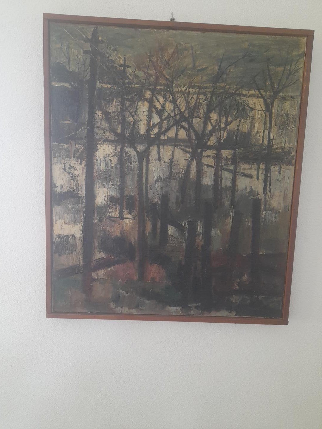 Bosschilderij van Ko Oosterkerk., Antiek en Kunst, Ophalen