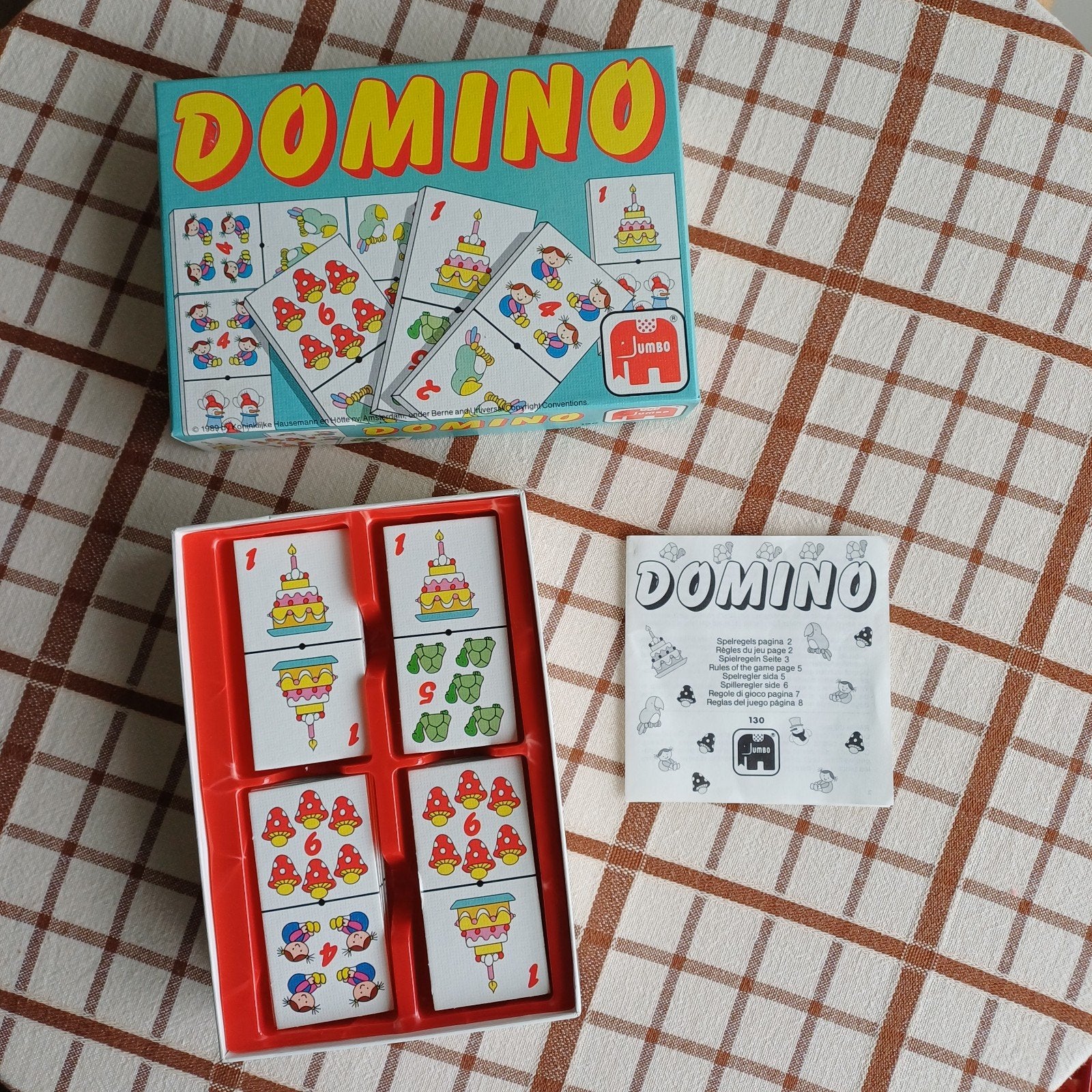 Jumbo Domino spel voor kinderen, Hobby en Vrije tijd, Een of twee spelers, Ophalen, Zo goed als nieuw, Jumbo